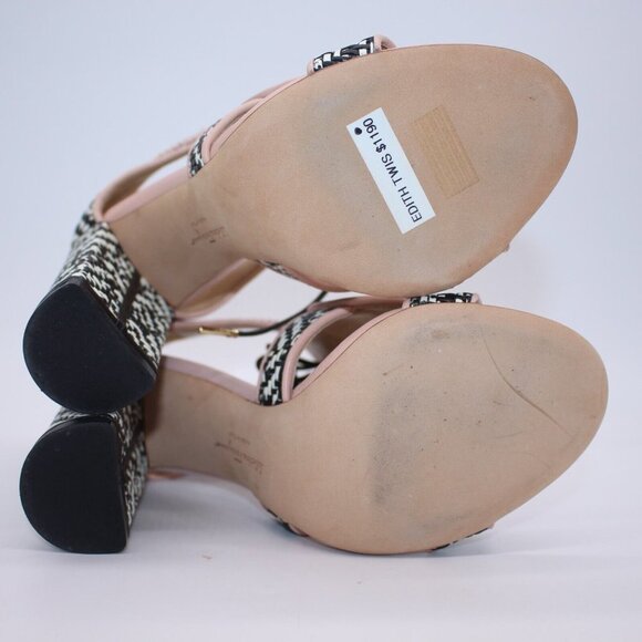 Salvatore Ferragamo 'Edith Twist' Woven Leather Cutout Heels 6.5 NIB $1190 Shoes - Picture 5 of 9